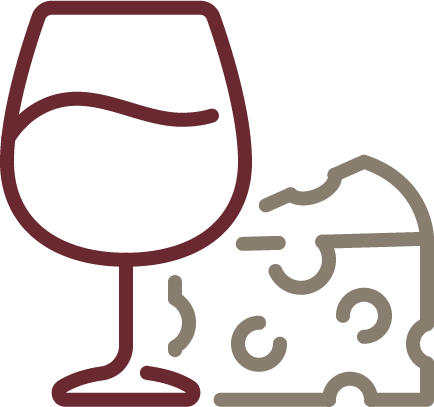 Poctivé snídaně pro ubytované hosty a moravská vína.